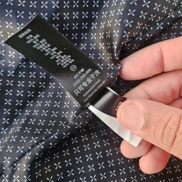 Next Women Jacket Winter Warm Long Coat Faux Fur Collared W Belt Size 12UK - Picture 11 of 12